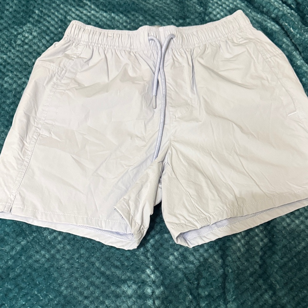 Men's light blue Athletic Drawstring Shorts